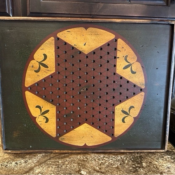 Vintage Chinese Checkers Board